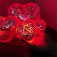 thumbnail image 4 of Glowing Mirror Disco Ball,Heart Shape Disco Balls,Cool Reflective Lighted Mirror Balls for DJ Club Party,Disco Dancing Party Decoration, Home Decor Heart Night Light for Bedroom,Livingroom, 4 of 8