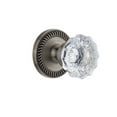 thumbnail image 2 of Grandeur Newfon_Prv_234 Newport Solid Brass Rose Privacy Door Knob Set - Brass, 2 of 7
