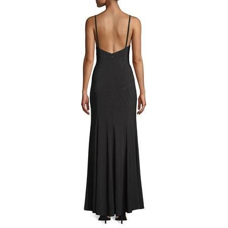 Betsy & Adam - Embellished Mesh Gown - Walmart.com