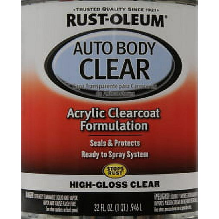 Rust-Oleum Auto Body Clear Acrylic Clearcoat Formulation High