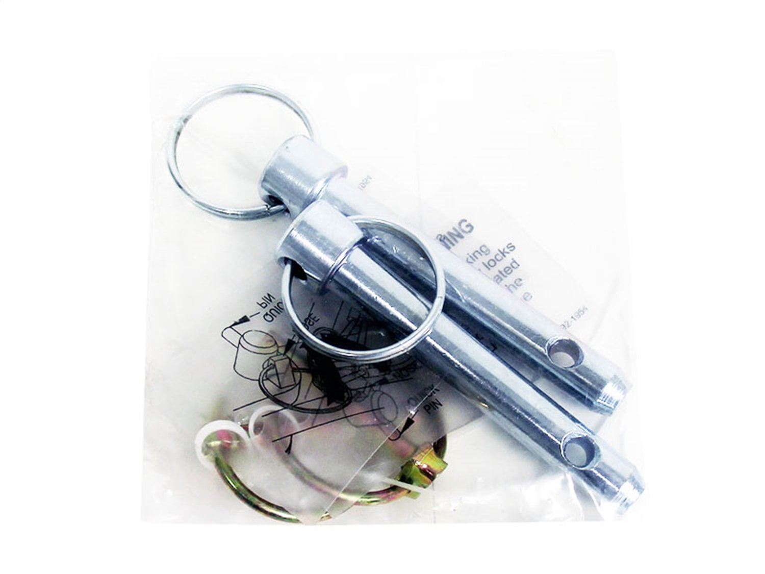 840140 Tow Bar Replacement Retaining Pin 1/2 in. Incl. Clips for Use w