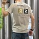 thumbnail image 2 of Camiseta de lino con estampado superior para hombre, camisetas con alfabeto para hombre, ajustadas, negras, básicas, de moda, ropa vintage, talla 5xl, geniales, tallas S, 2 of 4