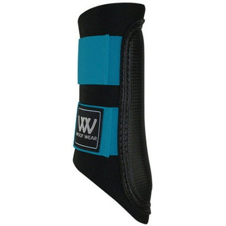 Wear Double Lock Brushing Boot - Woof Wear Sport Brushing Boots, Medium - Black Turquoise