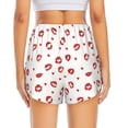 thumbnail image 2 of Lsque Lips Kiss Printed Women's Running Shorts with Liner Pockets,Elastic Quick Dry Workout Athletic Gym Yoga Shorts,Womens High Waist Shorts-Small, 2 of 9