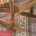 thumbnail image 4 of Noble House Malibu Wood Adirondack Rocking Chair in Natural Stained (Set of 2), 4 of 23