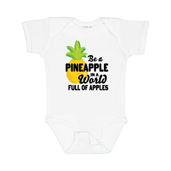 Inktastic Be a Pineapple in a World Full of Apples Boys or Girls Baby Bodysuit