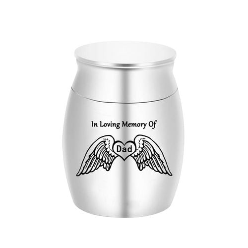 Stainless Steel Cremation Urn Funeral Keepsake Memorial Container Jar Size S M L 