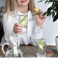 thumbnail image 4 of Vivocci Unbreakable Tritan Plastic Water Drinking Glasses 16 oz | Ideal for Juice Beverages & Cocktails | Shatterproof Barware | Highball Tall Clear Cup Tumblers | Dishwasher Safe Drinkware | Set of 6, 4 of 8