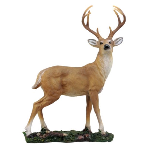 Ebros Gift Wildlife 8 Point Trophy Buck Statue 15.25" H Outdoor Hunter