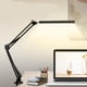thumbnail image 2 of Lámpara de escritorio LED Zulema Lámpara de mesa con Brazo oscilante abrazadera regulable do de los ojos Negro, 2 of 8