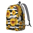 thumbnail image 2 of Sunflower and Butterfly Design Backpack – Artistic Floral Pattern, Oxford Durable Material, Large Capacity for School and Travel, 2 of 4