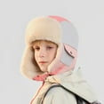 thumbnail image 2 of JIKNTTR Kids Winter Hats With Earflap Thermal Trapper Hat For Boys Girls Outdoor Windproof Cold Weather Lined Hat Leisure Hat, 2 of 3