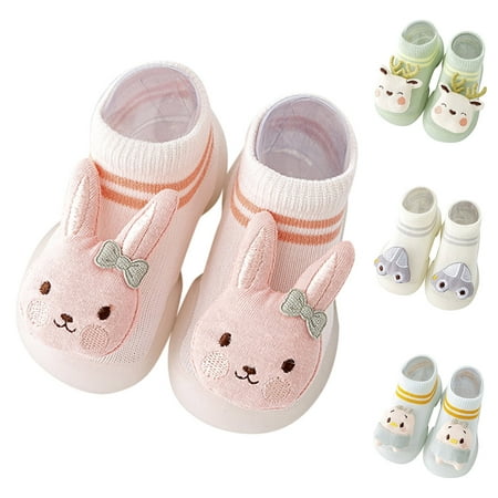 

LYCAQL Toddler Shoes Summer And Autumn Comfortable Toddler Shoes Cute Deer Rabbit Pattern Children Mesh Breathable Girls Size 13 Shoes (Beige 4.5 )
