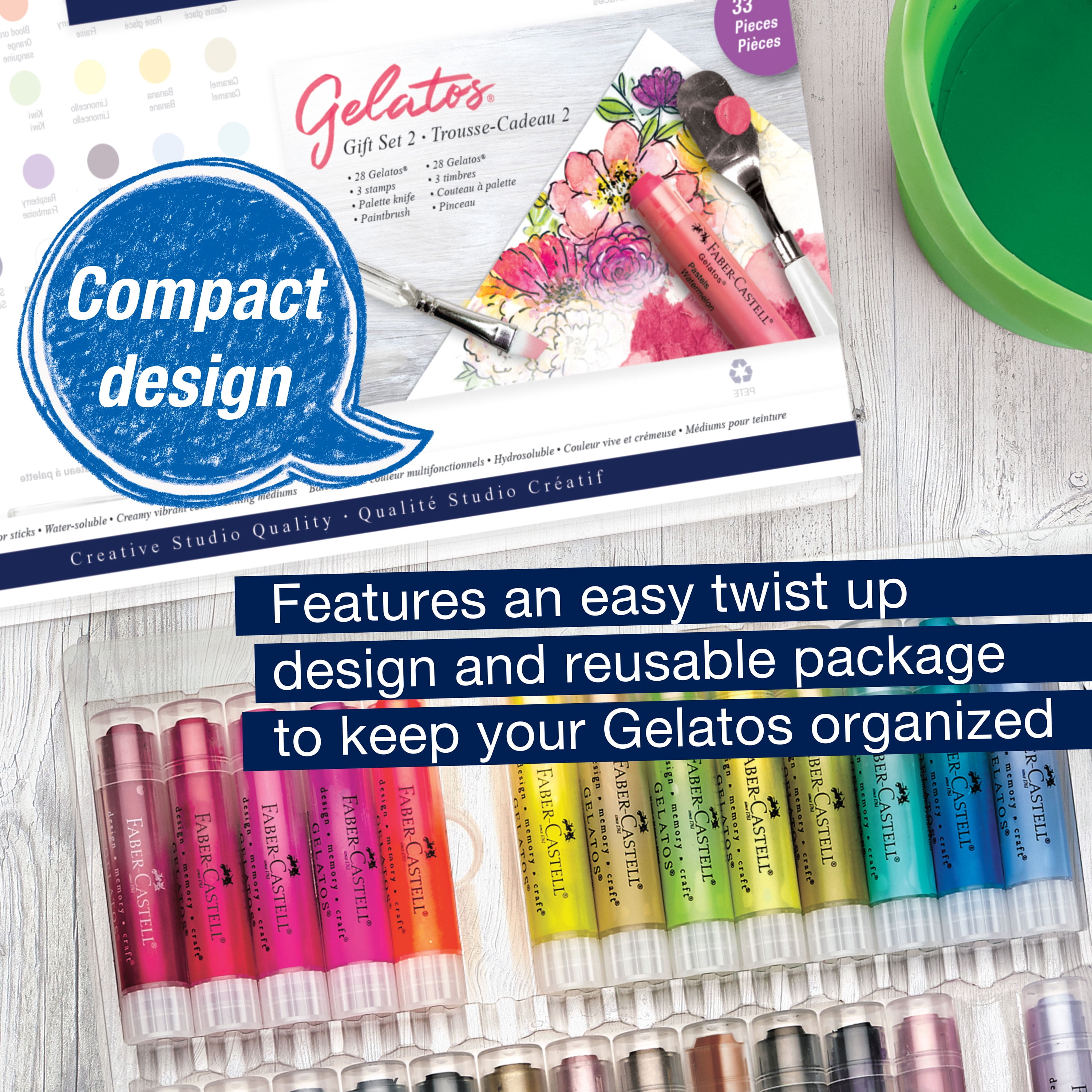 Faber-Castell Gelatos® Colors Gift Set - Dolce 2, Art Set for All Skill Levels