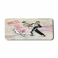 thumbnail image 1 of Modern Computer Mouse Pad, Vintage Style Drawn Romantic Danching Couple with Waltz Theme Words, Rectangle Non-Slip Rubber Mousepad X-Large, 35" x 15" Gaming Size, Multicolor, by Ambesonne, 1 of 2