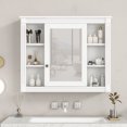 thumbnail image 3 of Fulvari 35" x 28" Bathroom Wall Mounted Cabinet With 6 Open Shelves, 3 of 7