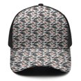 thumbnail image 3 of Leopard Print Baseball Cap Adjustable Size – Stylish Spliced Design Trucker Hat, Dad Hat with Full Print Front & Brim, Breathable Cotton Blend Snapback for Sports, Travel & Daily Wear, 3 of 3