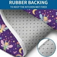 thumbnail image 4 of Purple Fairy Unicorn Pattern Bathroom Rugs Sets 3 Piece,Toilet Cover Set,Absorbent Non Slip Bathroom Mats Sets with U-Shaped Contour Rug Toilet Rug Set, 4 of 5