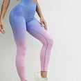 thumbnail image 2 of Lenpel Women's Yoga Pants Texured Butt Lifting Soft Stretchy Seamless Leggings High Waisted Running Leggings, 2 of 6