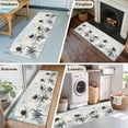 thumbnail image 6 of Teal Spring Floral Kitchen Runner Rug 2x6 Washable Runners for Hallway Non Slip Vintage Botanical Summer Flowers Large Area Rug Indoor Floor Carpet for Bathroom Laundry Entryway Bedroom Living Room, 6 of 7