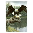 thumbnail image 2 of Breeze Decor 10085 Wildlife & Lodge Majestic Showers 2-Sided Vertical Impression House Flag - 28 x 40 in., 2 of 2