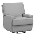 Baby Relax Rylan 4in1 Swivel Glider Rocker Recliner Chair, Gray