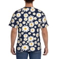 thumbnail image 2 of Naloa Daisy Floral Men's T-Shirt Sport T-shirt Men's Basic Tee Casual Men's Shirt, Round Neck, Short Sleeves - 3X-Large, 2 of 5