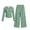 Army Green, variant on Girls Clothes 7-8 Sets Casual Leopard Print 2 Piece Outfit Set Long Sleeve Crop Top with Side Ruched Detail Elastic Waist Wide Leg Pants with Pockets Casual Matching Sets 5-15 Years