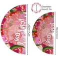 thumbnail image 3 of FMSHPON Mother's Day Beautiful Spring Tulips Flowers Xmas Christmas Tree Skirt Stand Mat for Holiday Party Decoration Indoor Outdoor 48 inches, 3 of 6