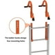 thumbnail image 4 of Ganchos de techo para escalera con rueda, estabilizador de escalera de acero resistente, carga de 500 libras, 2 uds., 4 of 7