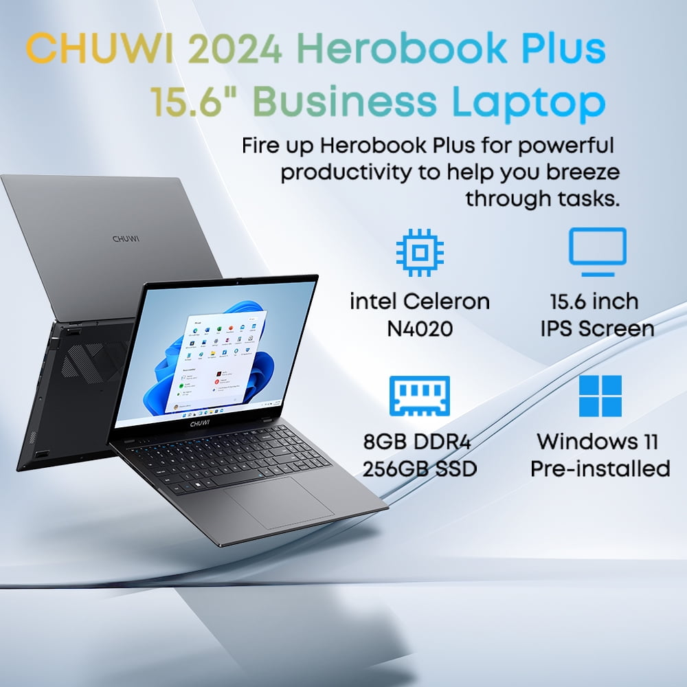 HeroBook Plus 15.6inch | Intel N4020 | Performance Laptop