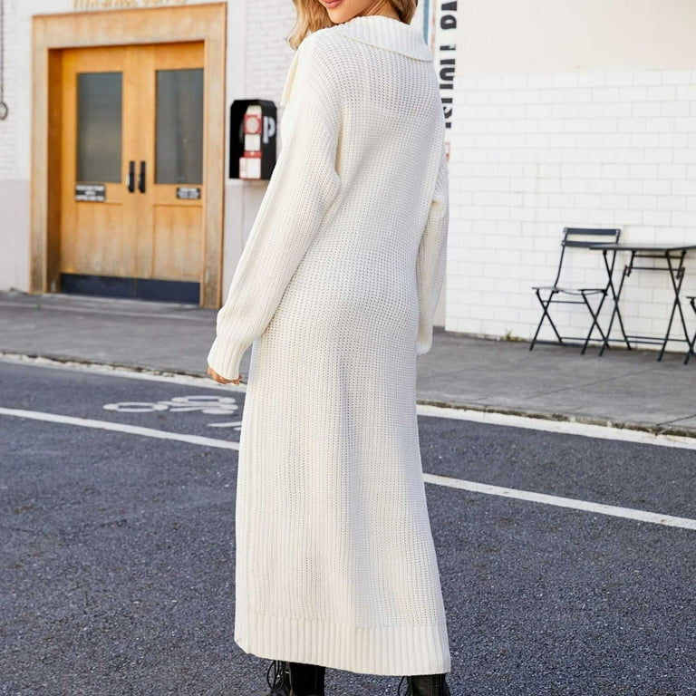 Floor length sweater hot sale