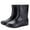 Black, variant on Women Men Rain Boots Waterproof Garden Solid Color Rubber Boots Non-Slip Width Mid-Calf Comfort Lightweight Platform Short Boots Ankle Rainboots Boots Mud Boots
