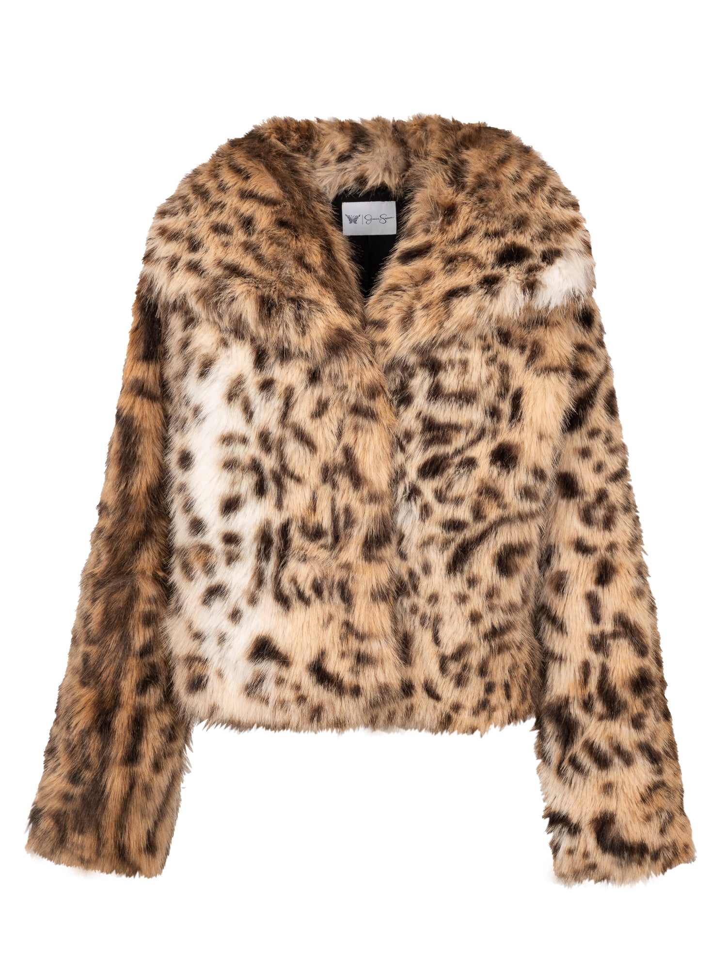Jessica Simpson Women's Round Collar Faux Fur Jacket, Sizes XS-XXL