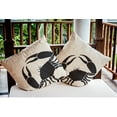 thumbnail image 3 of E by Design Crab Dip Nautical Indoor/Outdoor Throw Pillow, 3 of 3