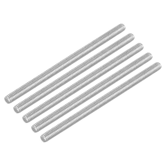 Uxcell 15Pack M4 x 70mm Fully Threaded Rod Right Hand Threads, 0.7 Thread Pitch