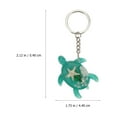 thumbnail image 3 of 1pc Adorable Turtle Bag Keys Resin Hanging Pendant Lovely Decorative Key Chain, 3 of 7