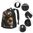 thumbnail image 2 of Fuzoiu Steampunk Squirrel Pilot Print Large Capacity Backpack,Travel Backpack,Laptop Bag,College School Rucksack Bag,for School, Travel & Outdoor Activities, 2 of 6