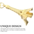 thumbnail image 4 of 12 llaveros retro de la Torre Eiffel, mini llaveros con colgante decorativo (dorados), 4 of 8