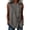*1-Gray, variant on Women's Sleeveless Drawstring Blouse, Ladies' Crew Neck Button Front Tank Top, Casual Solid Color Summer Tunic For Women,Blue,S-2XL