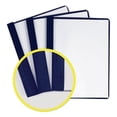 thumbnail image 3 of Durable Clear Front Report Cover, Prong Fastener, 0.13" Capacity, 8.5 X 11, Clear/blue, 25/box | Bundle of 2 Boxes, 3 of 5