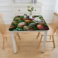thumbnail image 3 of nygtbtfer Square Fitted Table Cloth Easte Grass Square Tablecloths with Elastic Edge Wipeable Non Slip Table Cover for Parties Party Outdoor Kitchen Holiday Table Pads White, 3 of 7