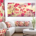 thumbnail image 1 of Poppy Flowers on Light Background - Floral Canvas Art Print, 1 of 3