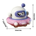 thumbnail image 3 of Cartoon-Style Double-Pull Back Space Saucer Toy, No Batteries Required Pull and Release for Instant Fun, Engaging Play for 6-36 Months Toddlers, 3 of 5