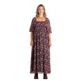 thumbnail image 2 of Destination Maternity Women's Smocked Babydoll Maternity Maxi Dress, Sizes S-XXL, 2 of 4