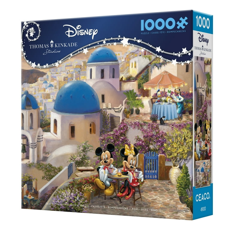 Ceaco Mickey and Minnie in Greece 1000 Piece Interlocking Jigsaw