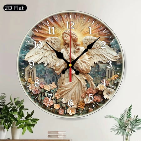Welcome American Football Field Helmet Round Wall Clock Silent Non Ticking Home Decor