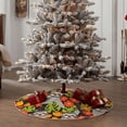 thumbnail image 5 of Salouo Sloth on the Branch Christmas Tree Skirt 48" Farmhouse Christmas Decorations Snowman Xmas Tree Skirt Tree Mat for Holiday Party Decor, 5 of 8