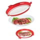 thumbnail image 5 of Bandeja fresca Sellado al vacío Bandeja de conservación de alimentos Refrigerador Cocina Contenedor de almacenamiento de alimentos, Rojo Scienceny HA003377-01B, 5 of 7