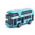 thumbnail image 1 of City Bus Sightseeing Double Decker Bus Model Pull Back VehiclesToy Die Cast Pull Back Vehicles Mini Tourist Model Car for Boys Blue, 1 of 5